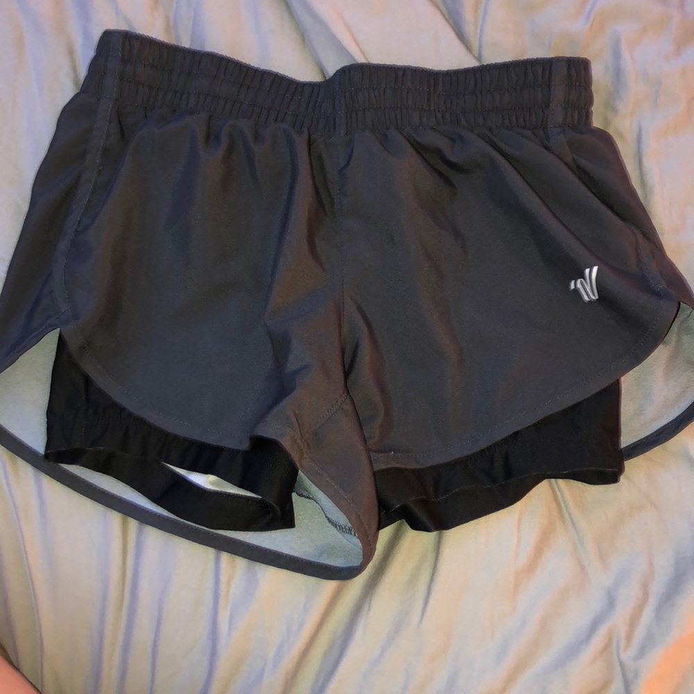 gray varsity shorts size XS